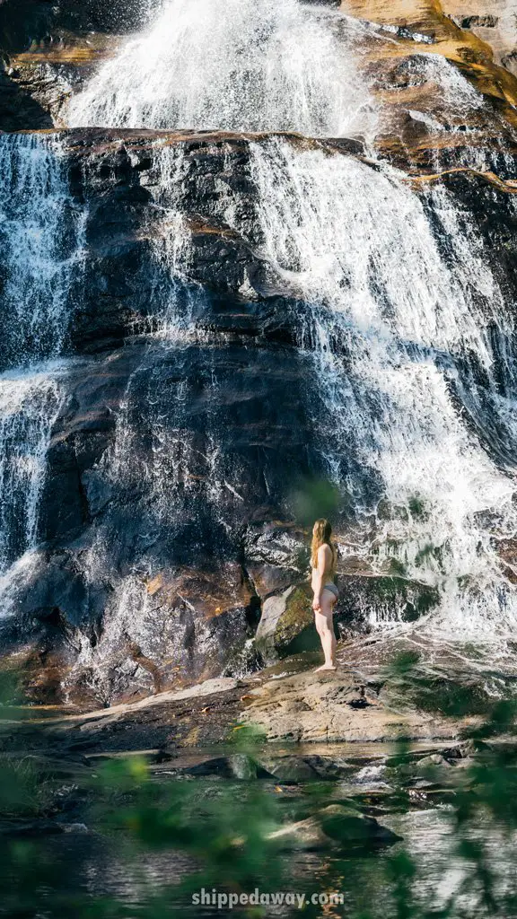 Diyaluma Falls in Sri Lanka